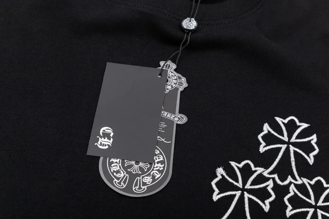 Chrome Hearts/ 🪡 Logo Same Style T Versatile : Black Size：XS~L